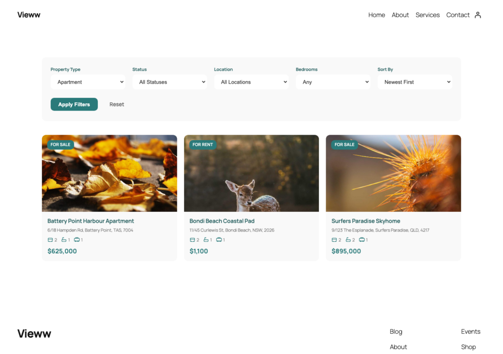 Admin — structured fields with address autocomplete